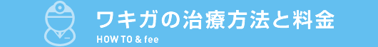 ワキガの治療方法と料金